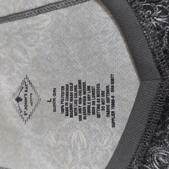 St John's active quick dri top L NWOT - Picture 2 of 2